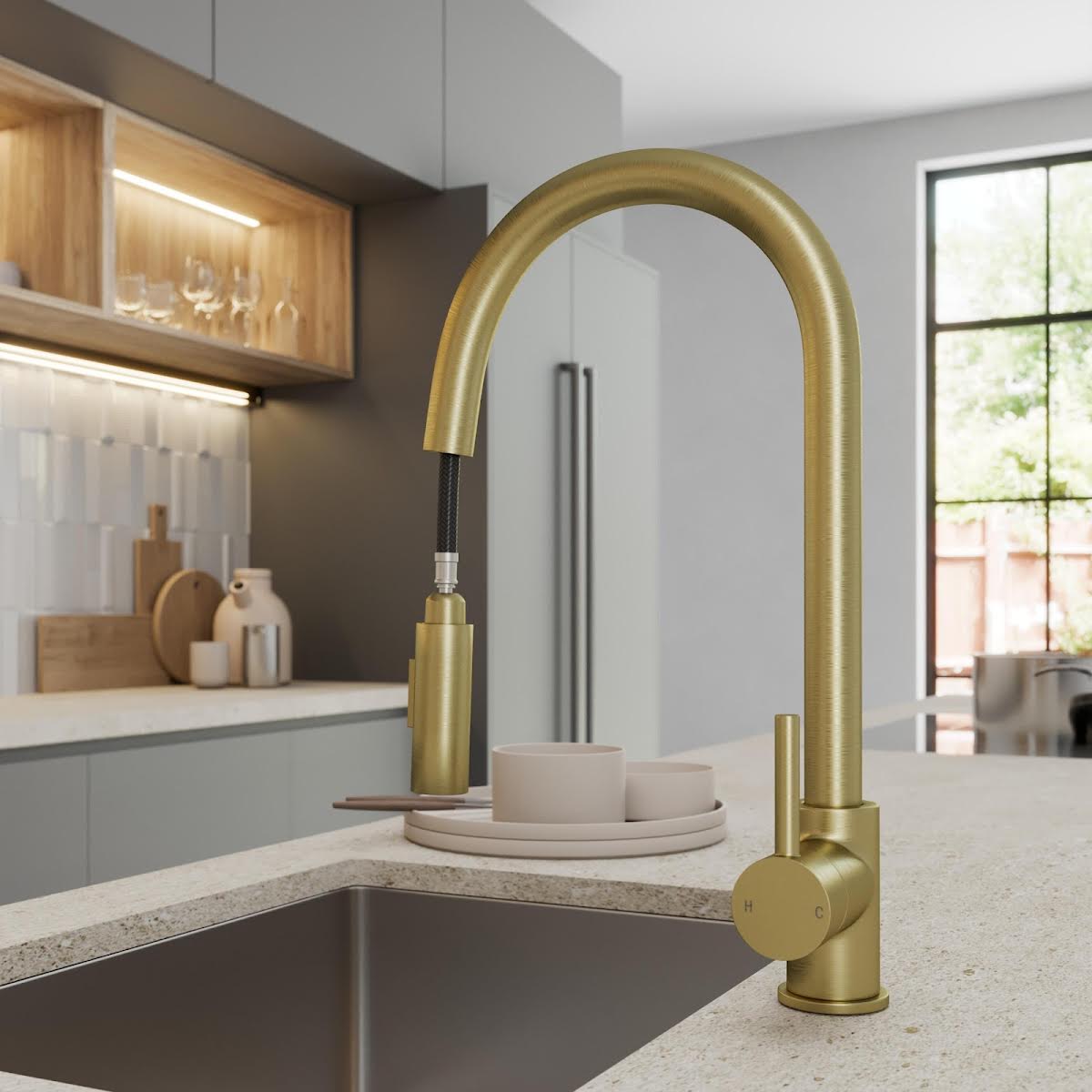 sauber-carena-pull-out-kitchen-tap-with-dual-spray-single-lever-brushed-brass