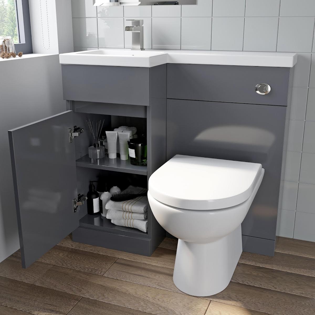 artis-centro-basin-vanity-unit-royan-toilet-combination-900mm-grey-gloss-left-hand