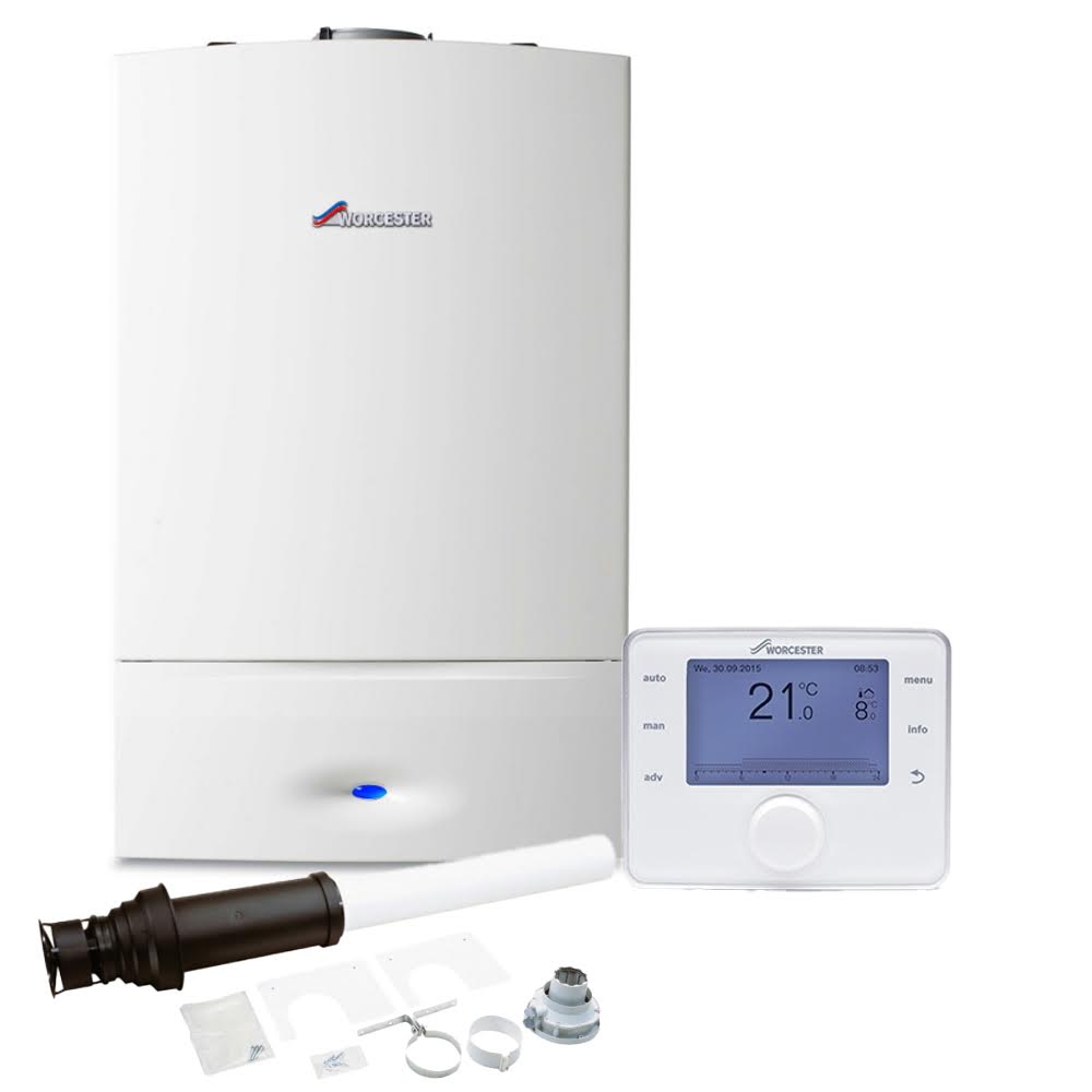 worcester-greenstar-30i-system-gas-boiler-vertical-flue-sense-ii-weather-sensor-thermostat