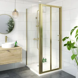 luxura-bifold-shower-enclosure-760-x-800mm-with-non-slip-tray-and-waste-6mm-brushed-brass