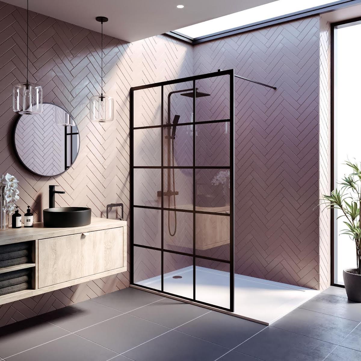 diamond-grid-wet-room-shower-screens-with-1200-800mm-panels-8mm-black