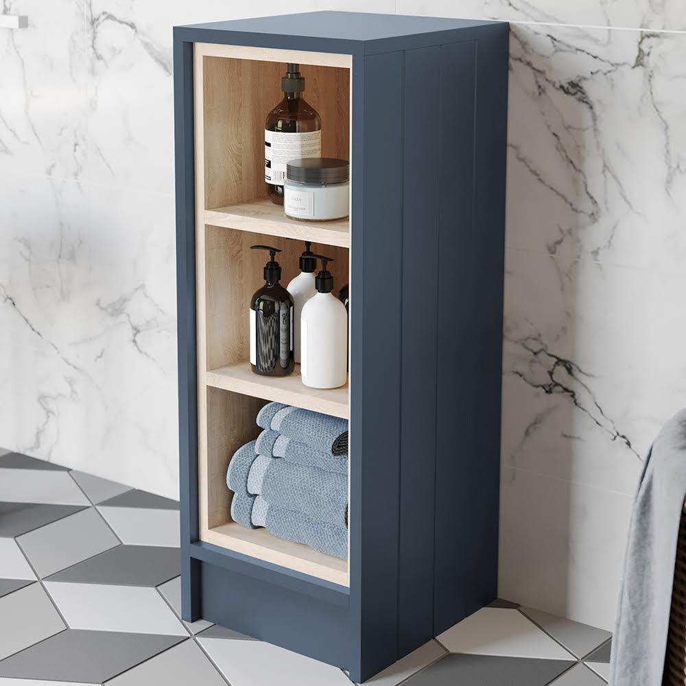 park-lane-winchester-blue-cloakroom-freestanding-open-shelf-unit-300mm