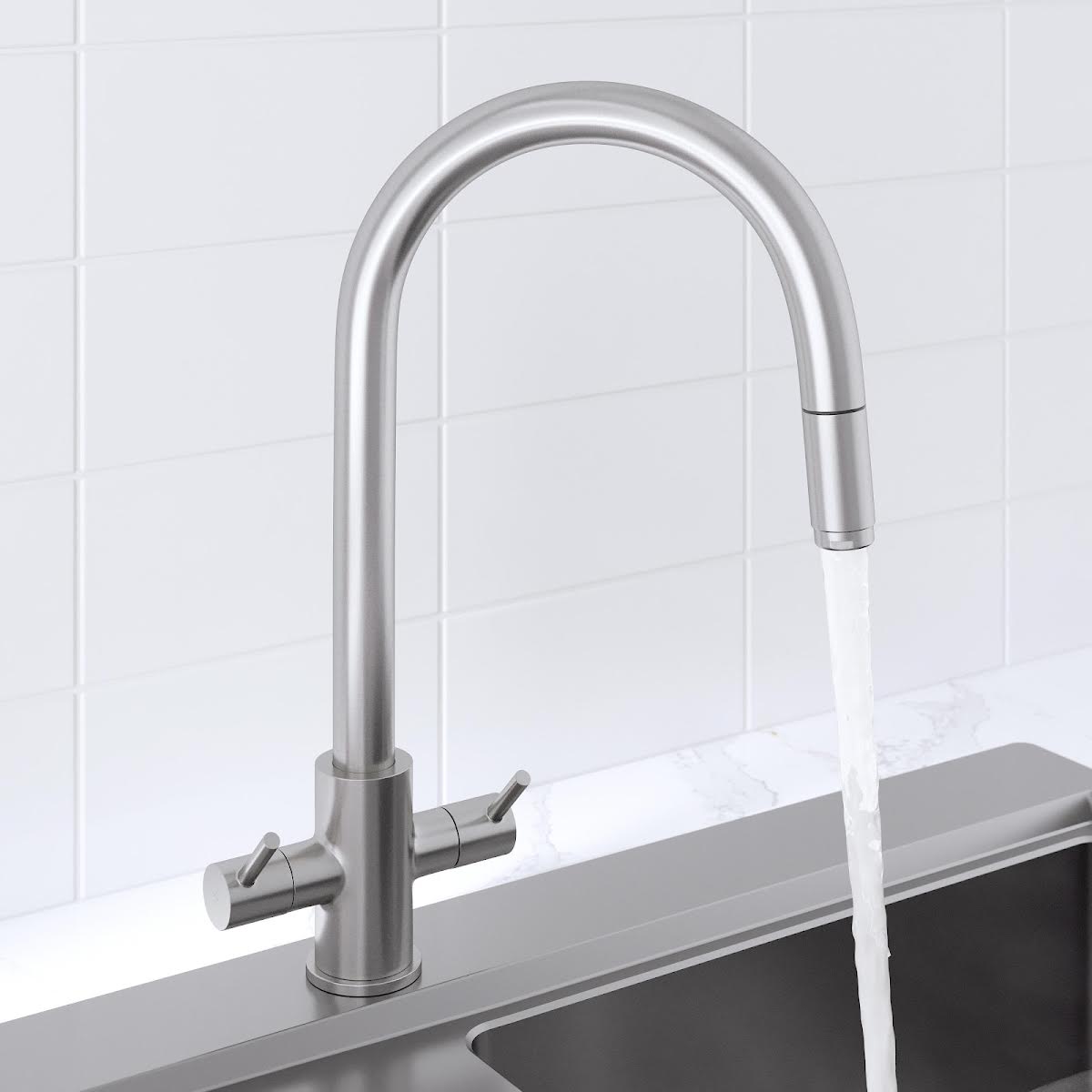 sauber-pull-out-kitchen-tap-dual-lever-brushed-nickel