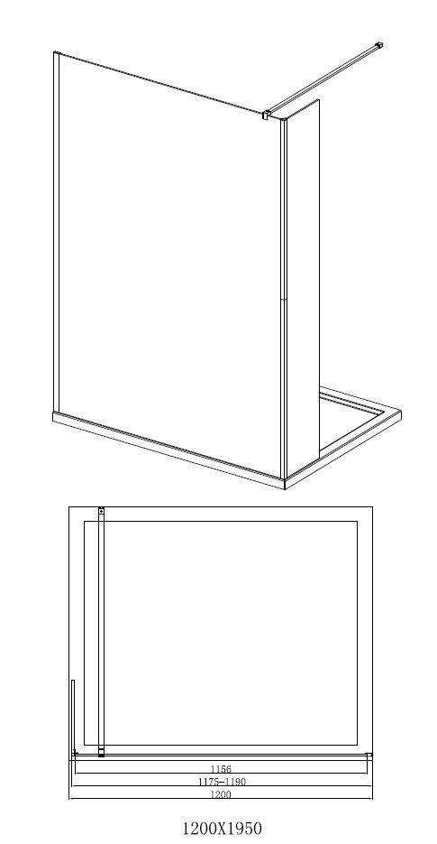 diamond-wet-room-shower-screen-1200mm-with-fixed-return-panel-8mm-brushed-brass