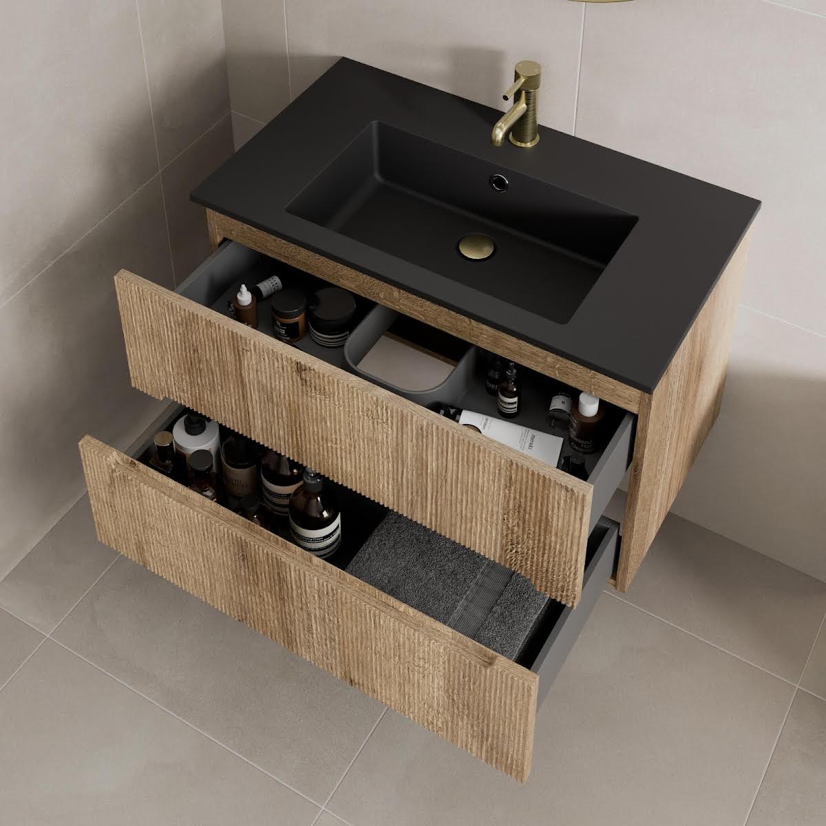 vitusso-fluted-wood-wall-hung-bathroom-vanity-unit-with-black-basin-800mm