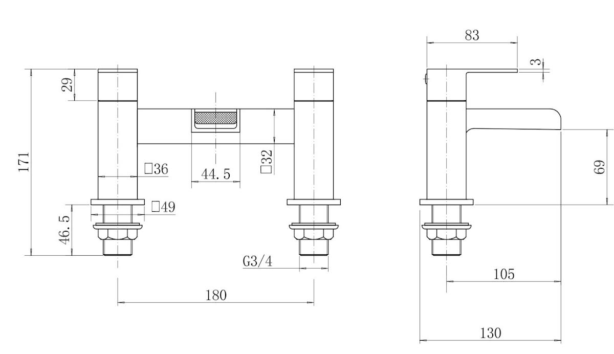 affine-royan-black-bathroom-suite-with-l-shape-shower-bath-1700-artis-vanity-unit-left-hand