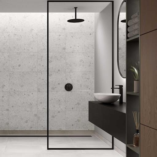 multipanel-white-terrazzo-tile-effect-bathroom-wall-panel-hydrolock-2400-x-598mm