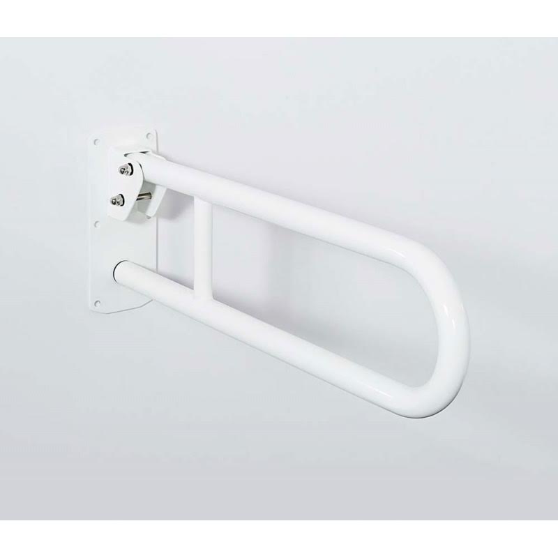 nymas-nymacare-stainless-steel-hinged-800mm-support-rail-white-211880wh