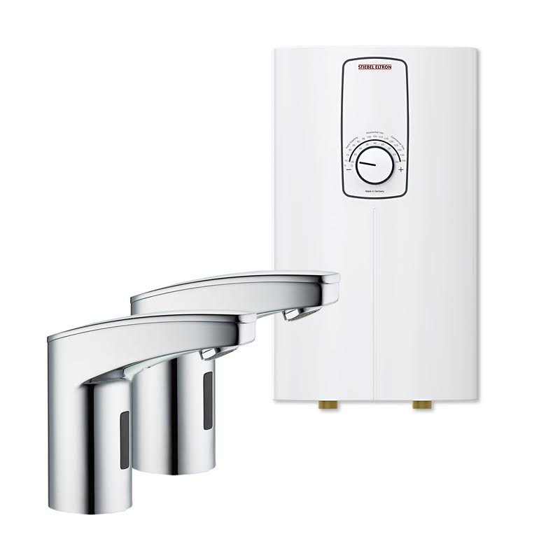 stiebel-eltron-dce-s-68-plus-instantaneous-water-heater-with-2-x-wsh-20-sensor-taps