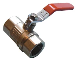 red-lever-ball-valves