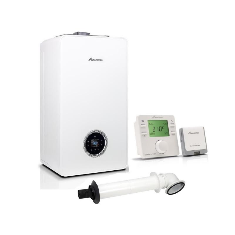 worcester-greenstar-4000-25kw-combination-boiler-horizontal-flue-comfort-ii-rf-wireless-room-thermostat-timer