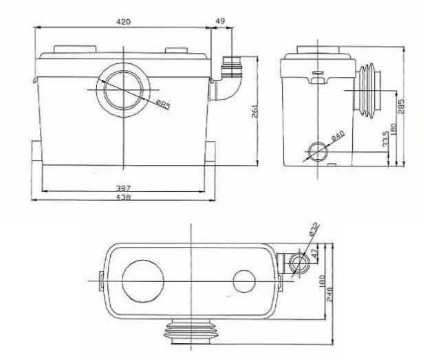 flo-force-ultra-macerator-pump-with-high-grade-motor-casing-3-inlets