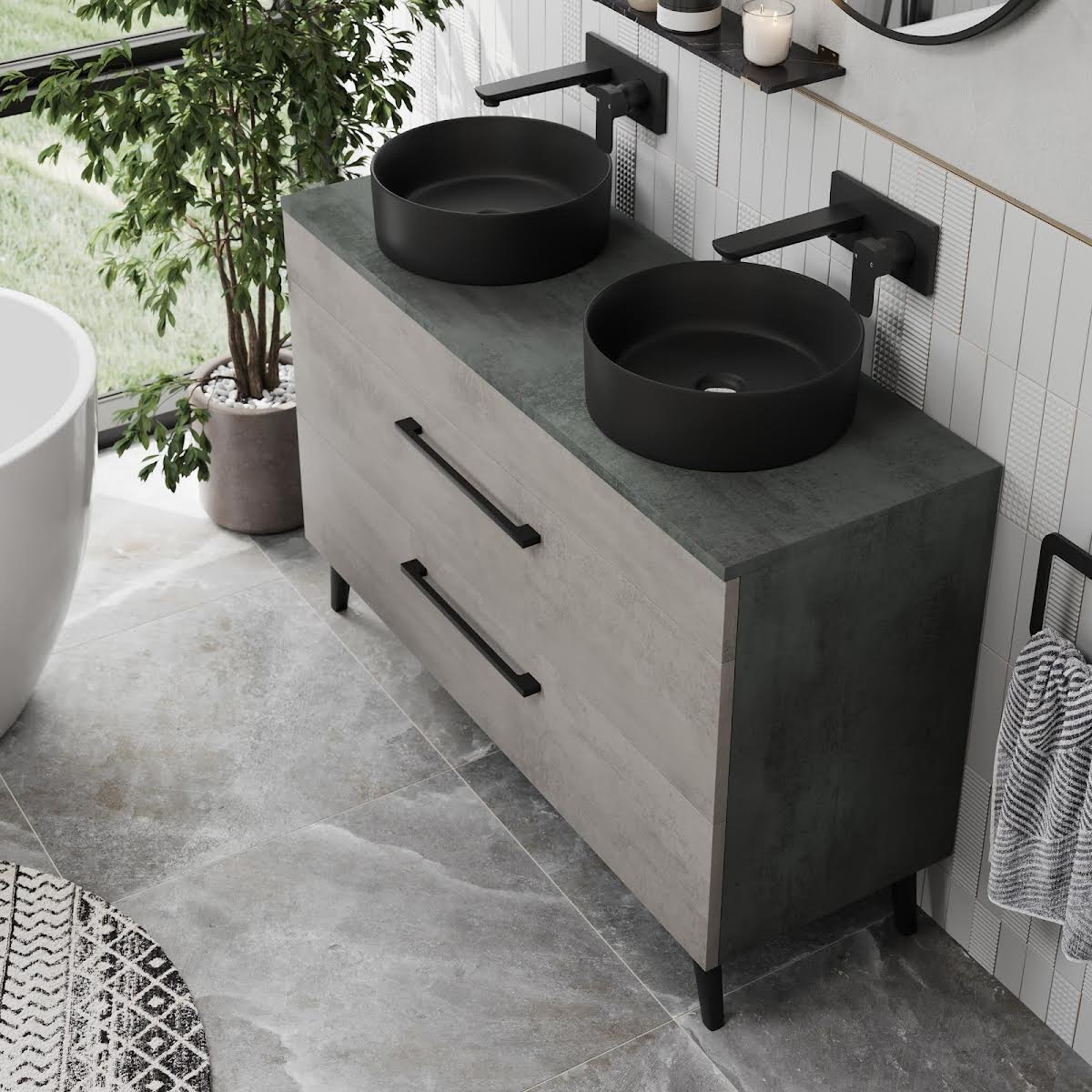 vitusso-idro-grey-double-vanity-unit-lyon-black-countertop-basins-1200mm