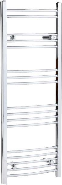 Duratherm Heated Towel Rail 1200 x 450mm Curved Thermostatic