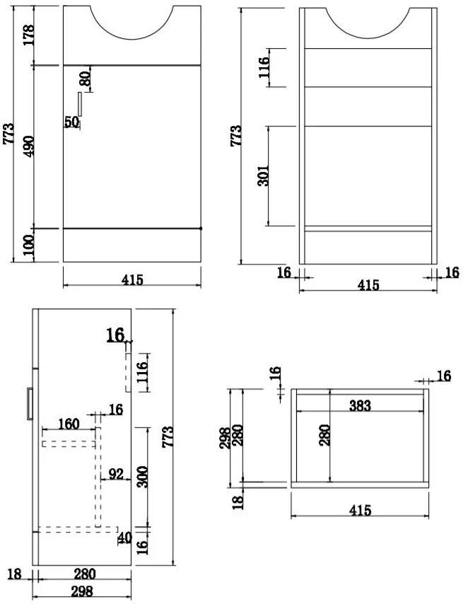 alpine-black-toilet-basin-vanity-unit-combination-950mm