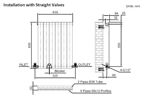 duratherm-horizontal-single-flat-panel-designer-radiator-600-x-456mm-anthracite