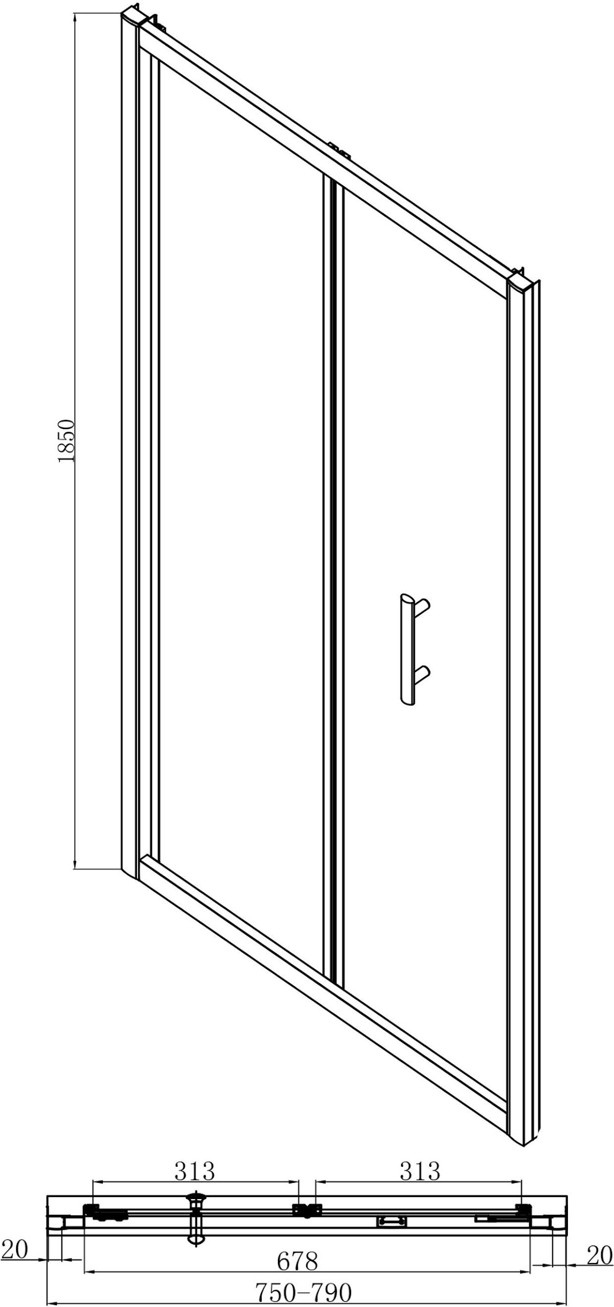 luxura-bifold-shower-door-800mm-with-non-slip-tray-and-waste-6mm-brushed-brass