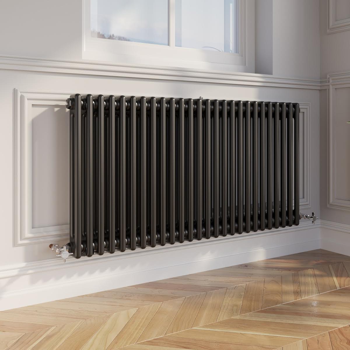 park-lane-traditional-colosseum-double-bar-column-radiator-black-600-x-1190mm