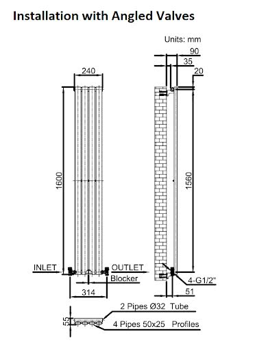 duratherm-vertical-oval-tube-single-panel-designer-radiator-1600-x-240mm-anthracite