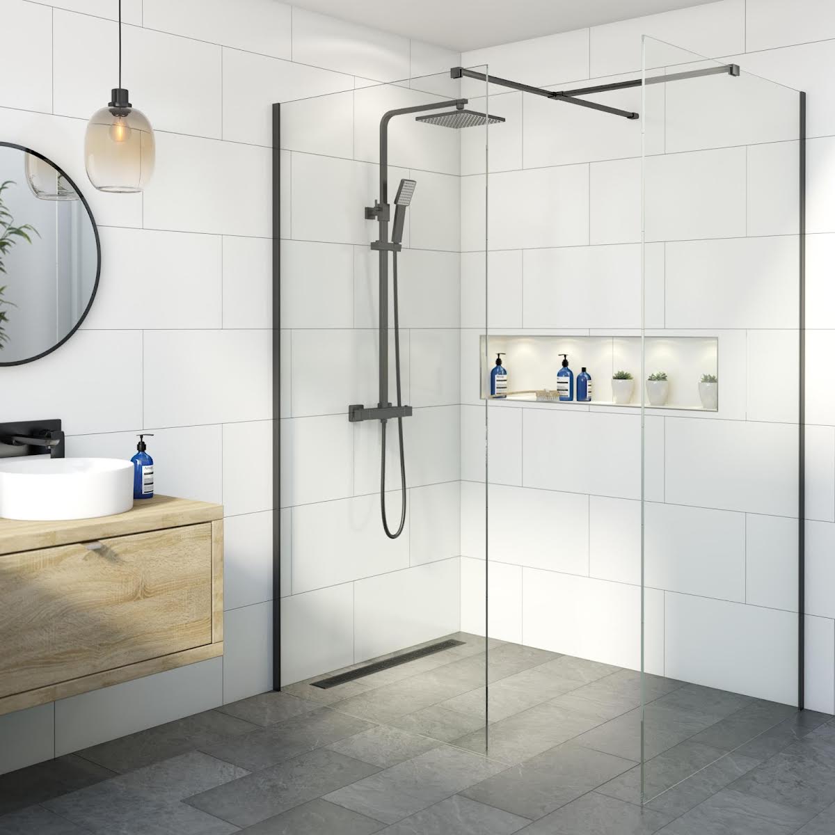 diamond-wet-room-shower-screens-with-1000-900mm-panels-8mm-black