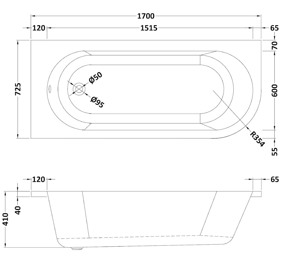 ceramica-single-ended-j-shape-right-hand-side-bath-1700-x-725mm