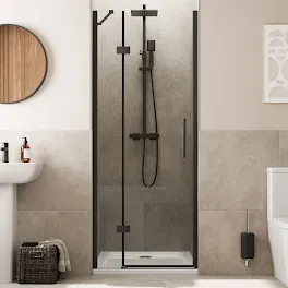 diamond-frameless-hinged-shower-door-800mm-with-800-x-800mm-tray-and-waste-8mm-black