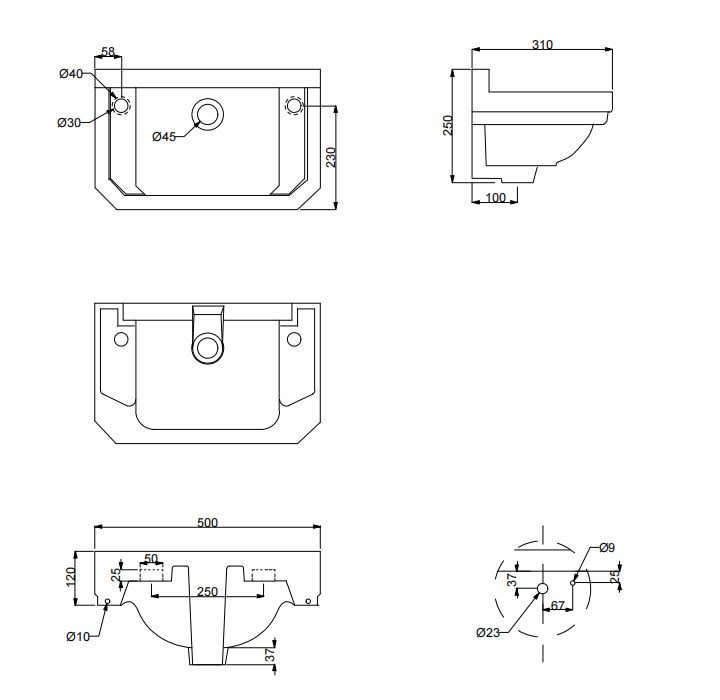 park-lane-traditional-2-tap-hole-wall-hung-cloakroom-basin