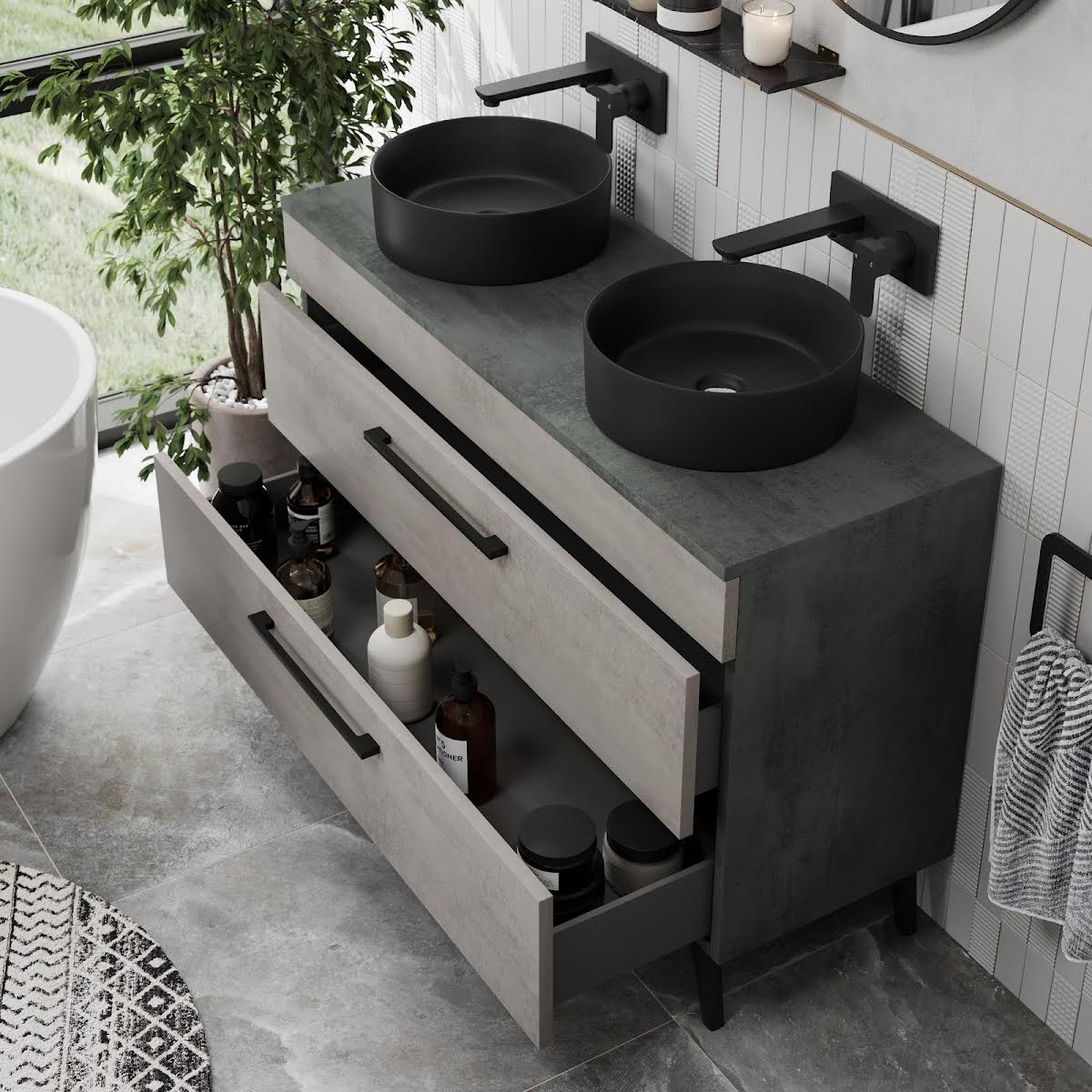 vitusso-idro-grey-double-vanity-unit-lyon-black-countertop-basins-1200mm