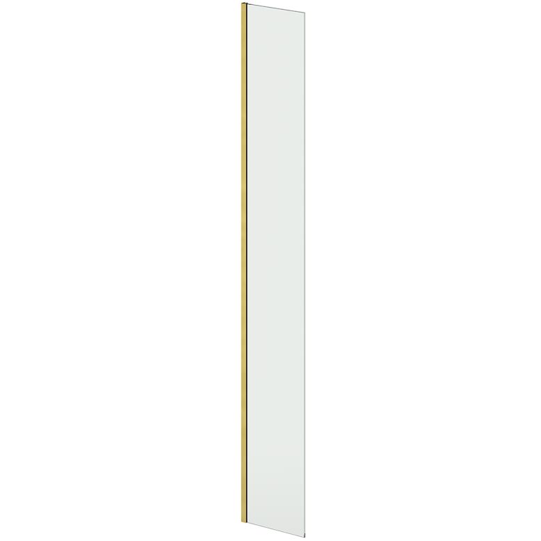 diamond-walk-in-shower-screens-with-1700-x-900mm-tray-hinged-return-panel-8mm-brushed-brass