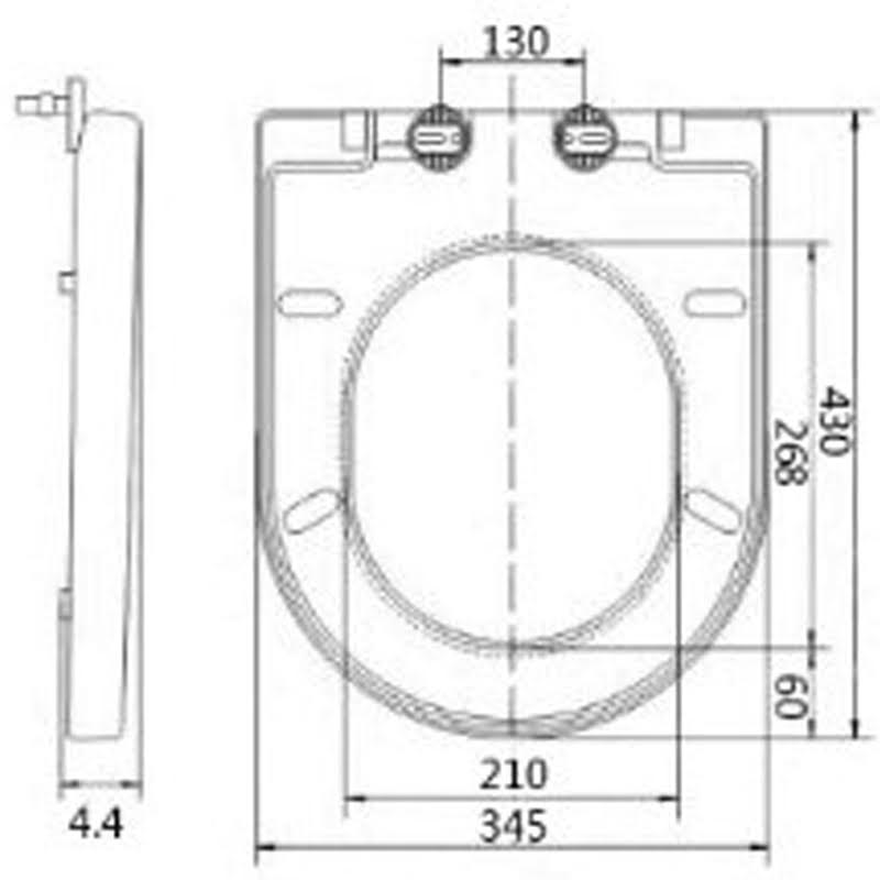 ceramica-arles-soft-close-d-shape-toilet-seat-top-fix-white