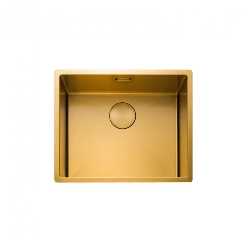 rangemaster-spectra-540mm-x-440mm-1-bowl-gold-stainless-steel-kitchen-sink-inc-waste