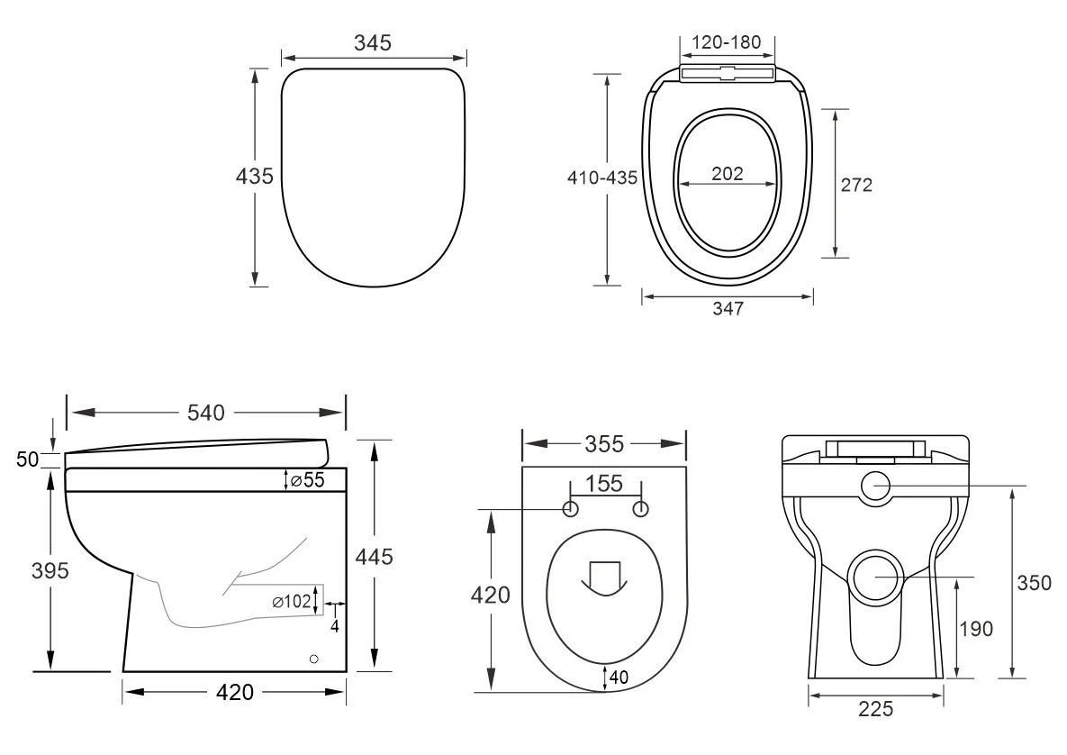 ceramica-milan-back-to-wall-toilet-with-concealed-cistern-soft-close-seat