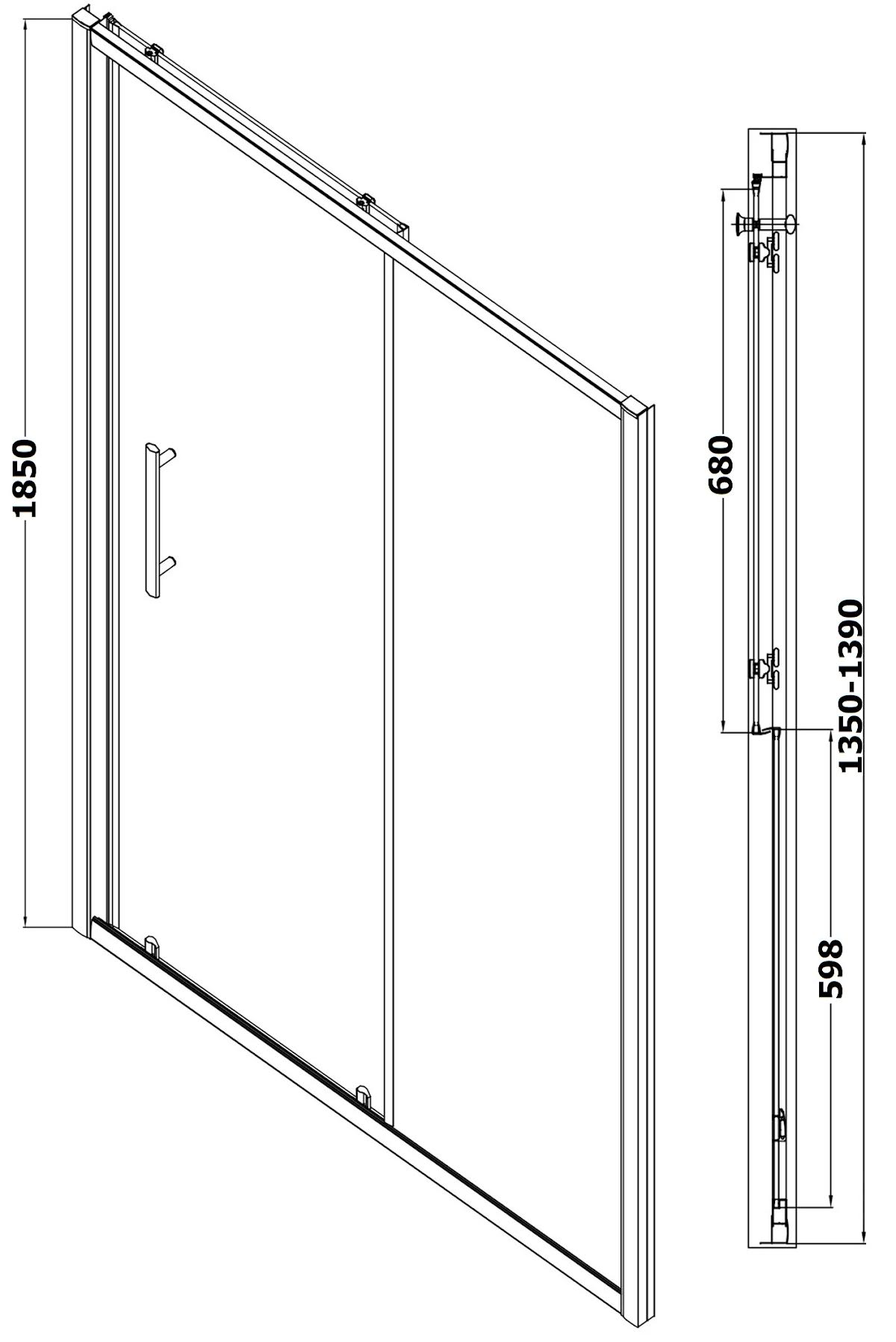 luxura-sliding-shower-door-1400mm-with-1400-x-900mm-easy-plumb-tray-6mm