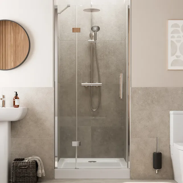 diamond-frameless-hinged-shower-door-900mm-with-900-x-900mm-raised-tray-and-waste-8mm