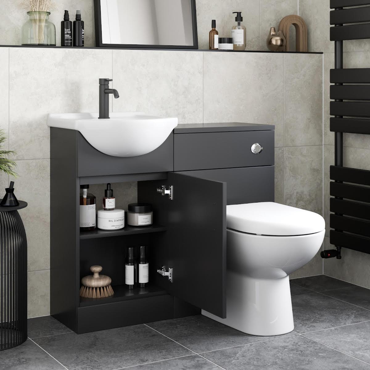 alpine-black-toilet-basin-vanity-unit-combination-950mm