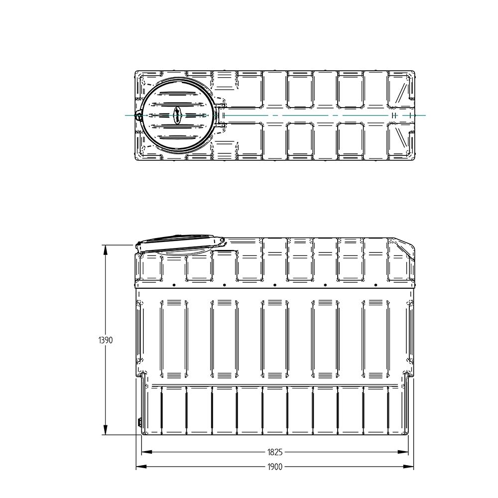 harlequin-diamond-1000ssl-bunded-super-slim-oil-storage-tank