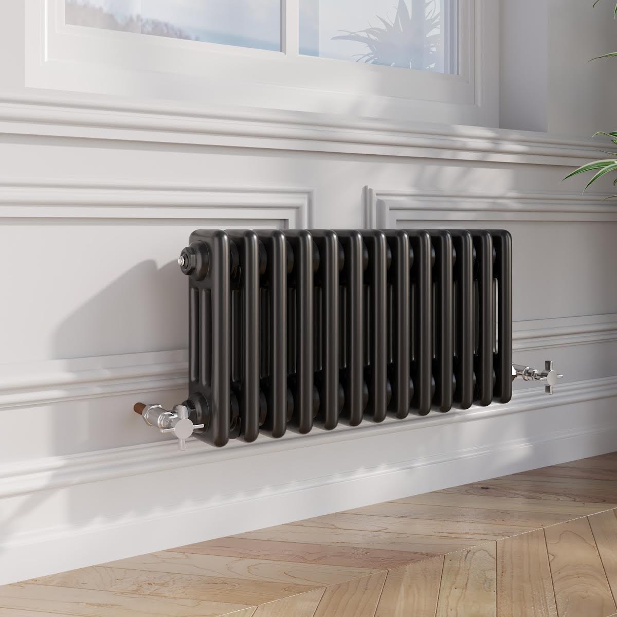 park-lane-traditional-colosseum-triple-bar-column-radiator-black-300-x-605mm