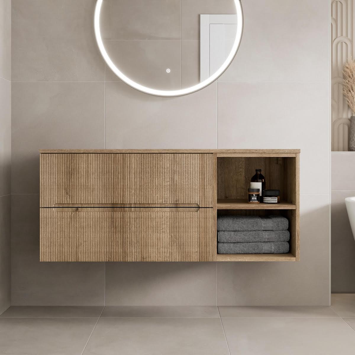 vitusso-fluted-wood-wall-hung-bathroom-vanity-unit-without-basin-1200mm-oak-top