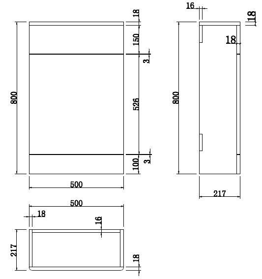 regis-forma-grey-gloss-back-to-wall-toilet-unit-only-500mm