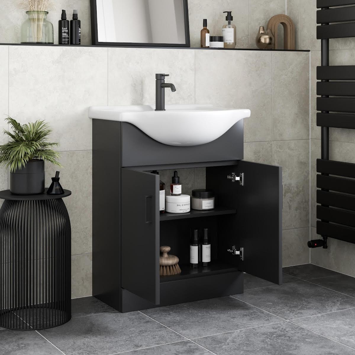 alpine-black-freestanding-vanity-unit-with-basin-650mm