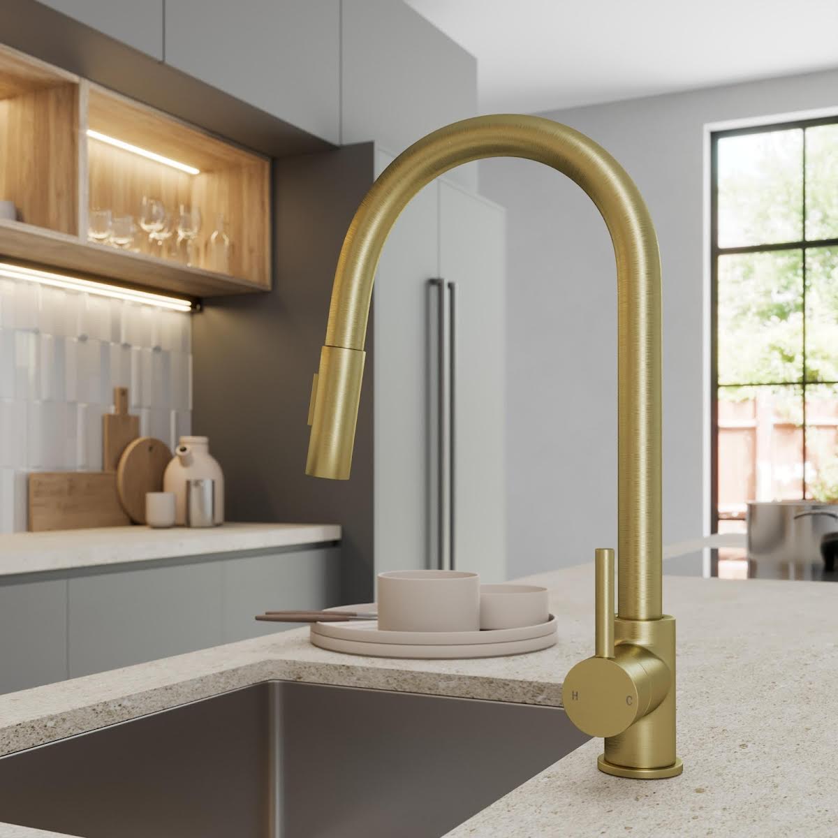 sauber-carena-pull-out-kitchen-tap-with-dual-spray-single-lever-brushed-brass