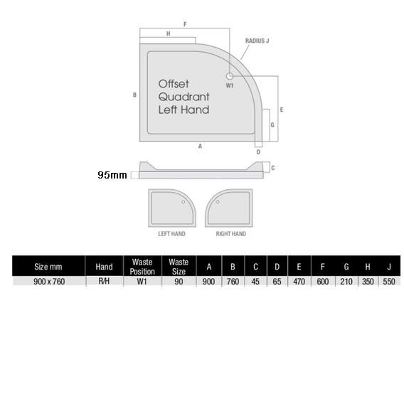 podium-raised-900-x-760mm-offset-quadrant-non-slip-shower-tray-with-waste-rh-entry