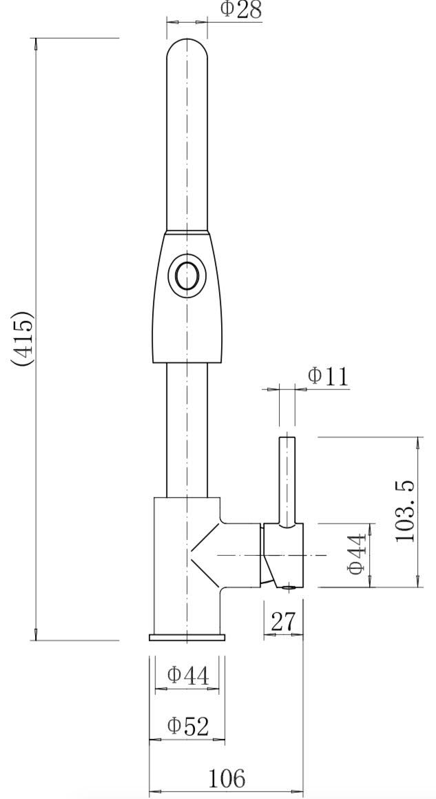 sauber-baden-pull-out-kitchen-tap-single-lever-chrome