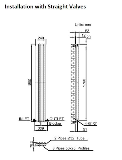 duratherm-vertical-oval-tube-double-panel-designer-radiator-1800-x-240mm-white