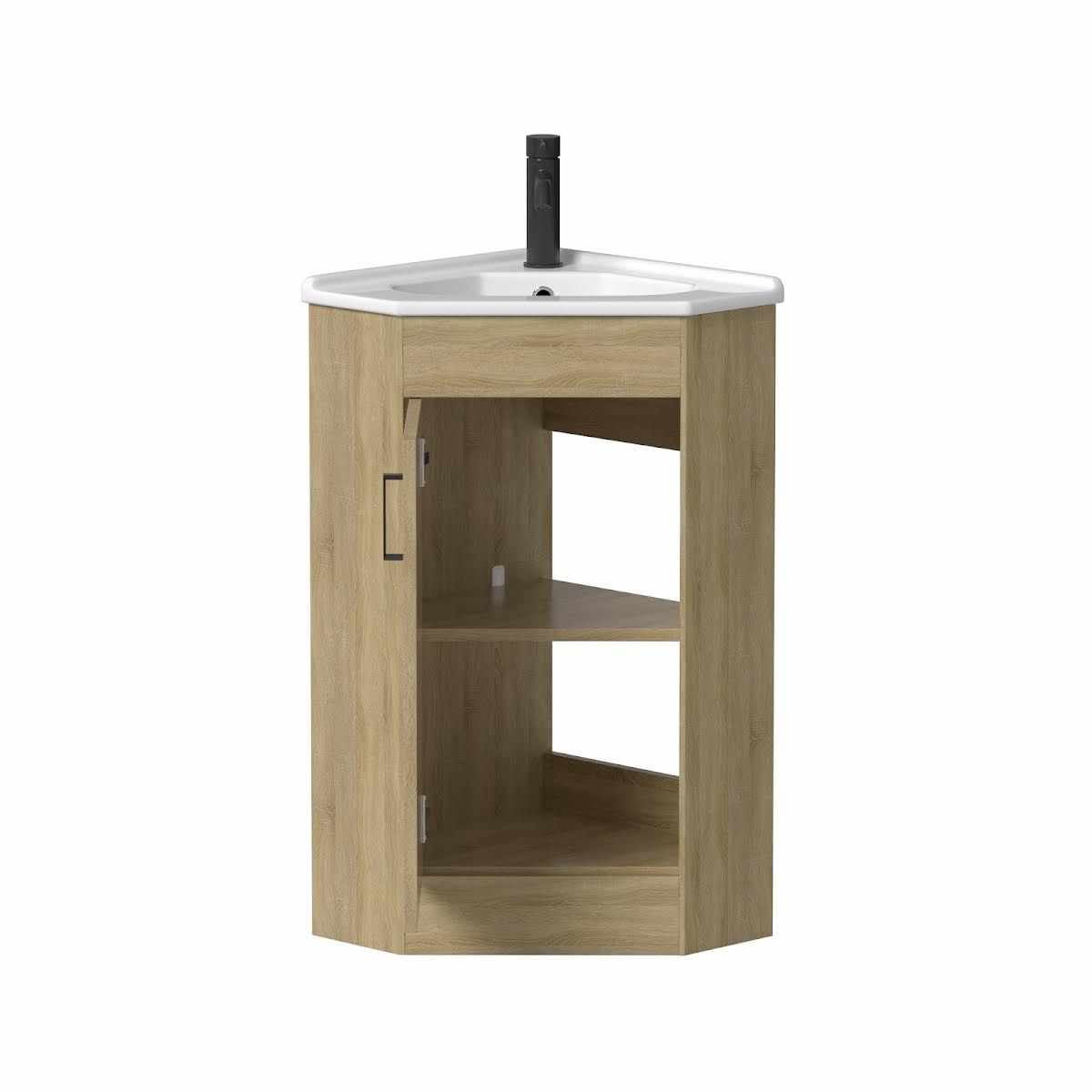 alpine-oak-single-door-corner-vanity-unit-585mm