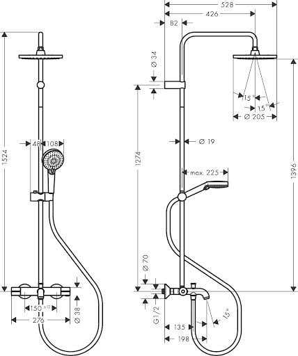 hansgrohe-vernis-blend-thermostatic-mixer-shower-with-bath-spout-round-drench-handset-26274000