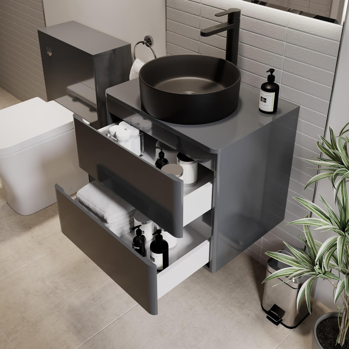 regis-forma-600mm-grey-gloss-wall-hung-countertop-vanity-unit-lyon-black-basin