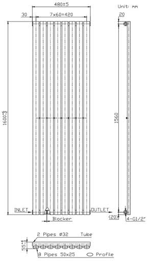 duratherm-vertical-oval-tube-single-panel-designer-radiator-1600-x-480mm-white