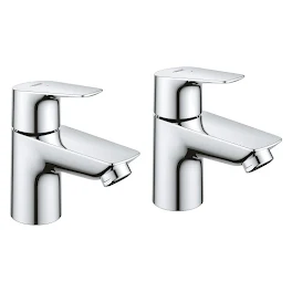 grohe-bauedge-basin-pillar-tap-pair-chrome