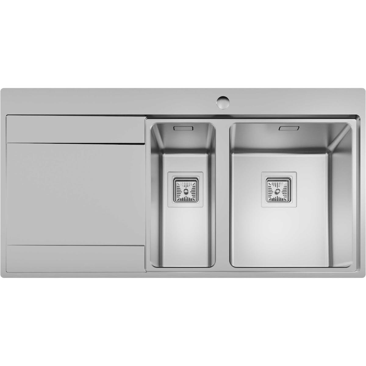 sauber-15-bowl-square-inset-stainless-steel-kitchen-sink-with-left-hand-drainer